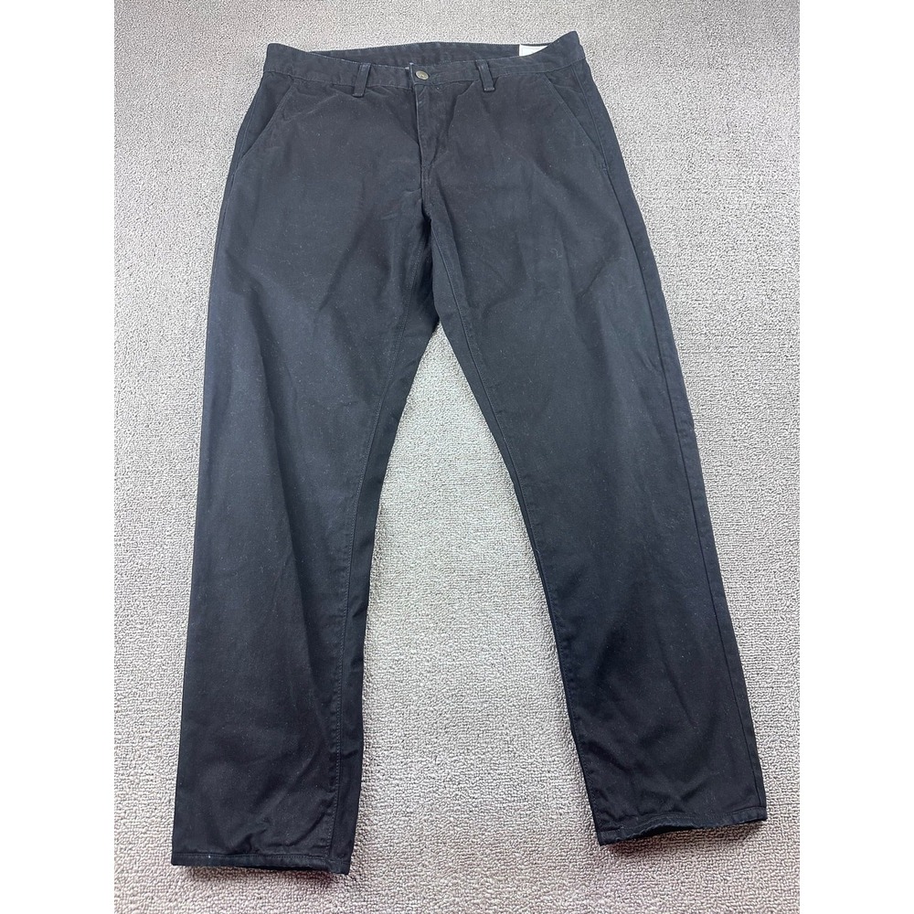 rag bone Fit 2 Chino Pants Men 33 Black Slim Cotton USA Standard Issue Office